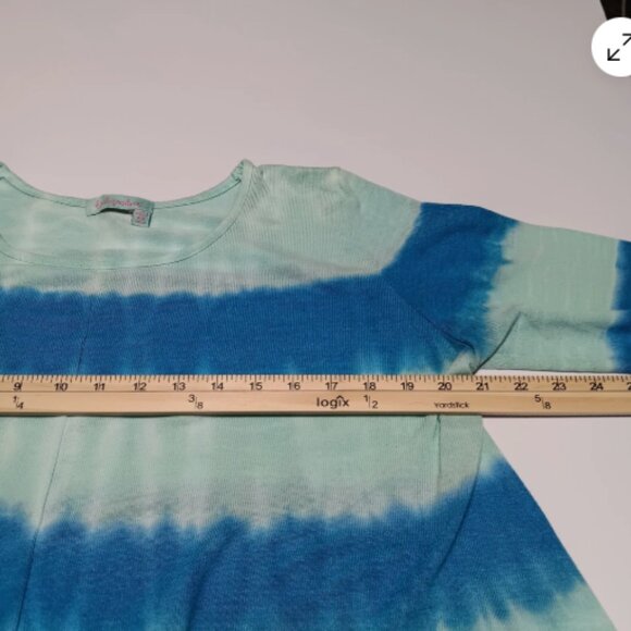 Fresh Produce Womens Med/LG Blouse Long Sleeve Flowy High Low Hem Top D24 - Picture 5 of 12